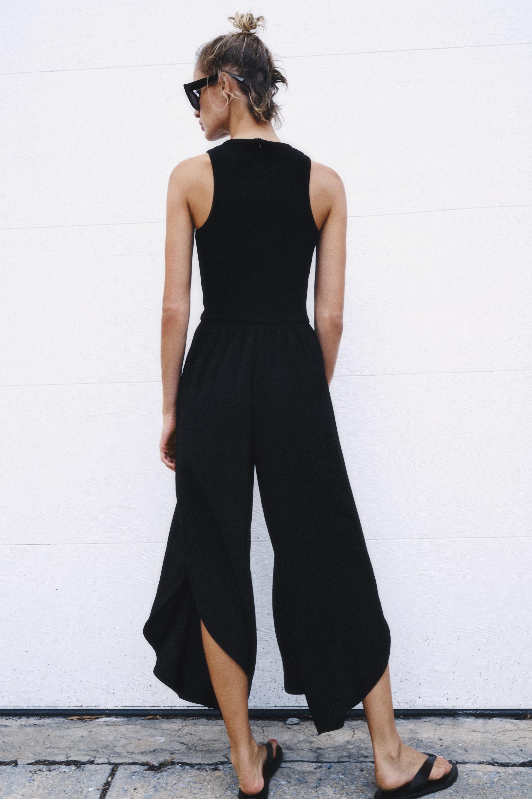COMBINED WIDE-LEG JUMPSUIT